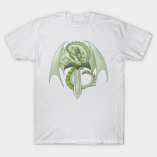 Peridot Sword Dragon T-Shirt by BiscuitSnack